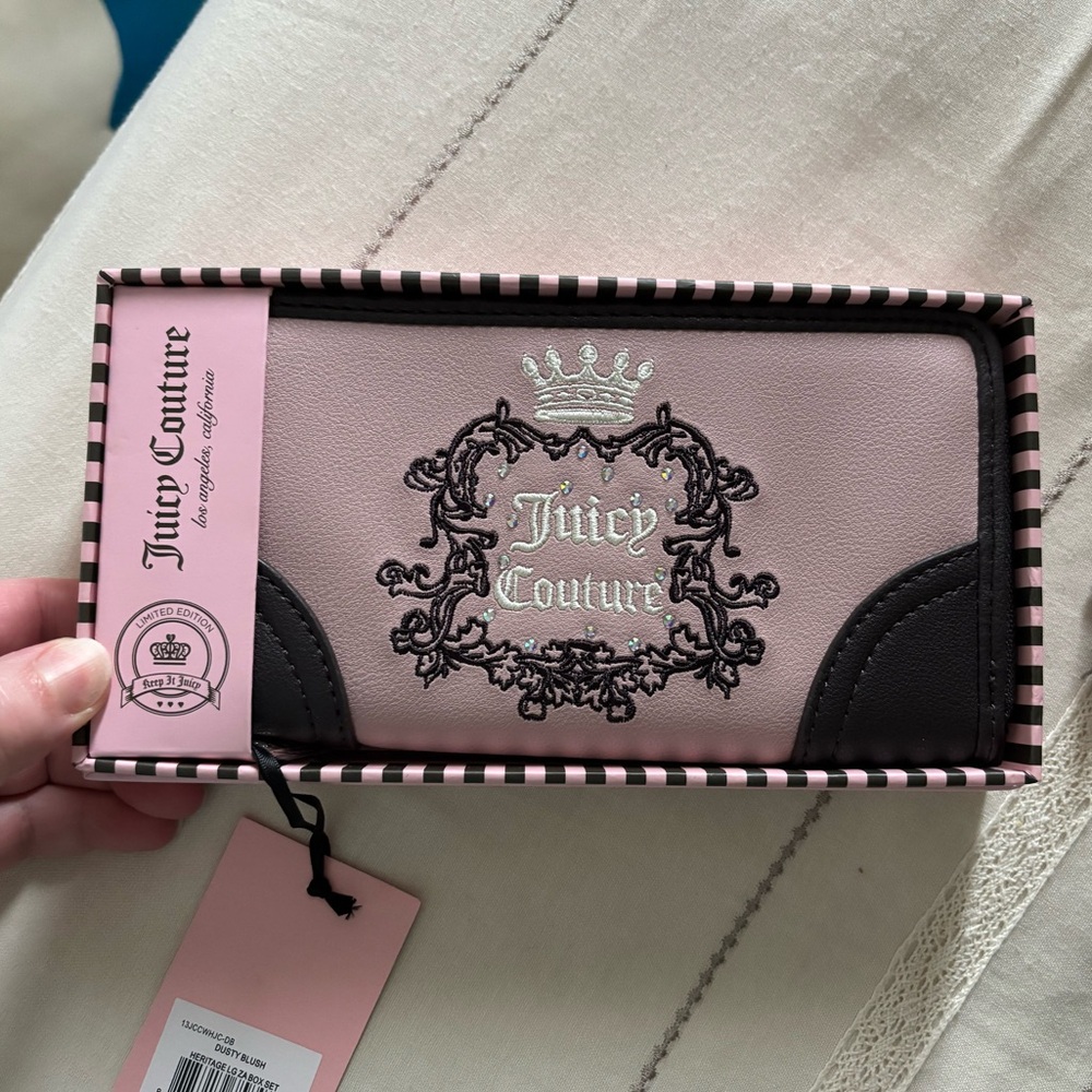 Juicy culture heritage wallet dusty blush